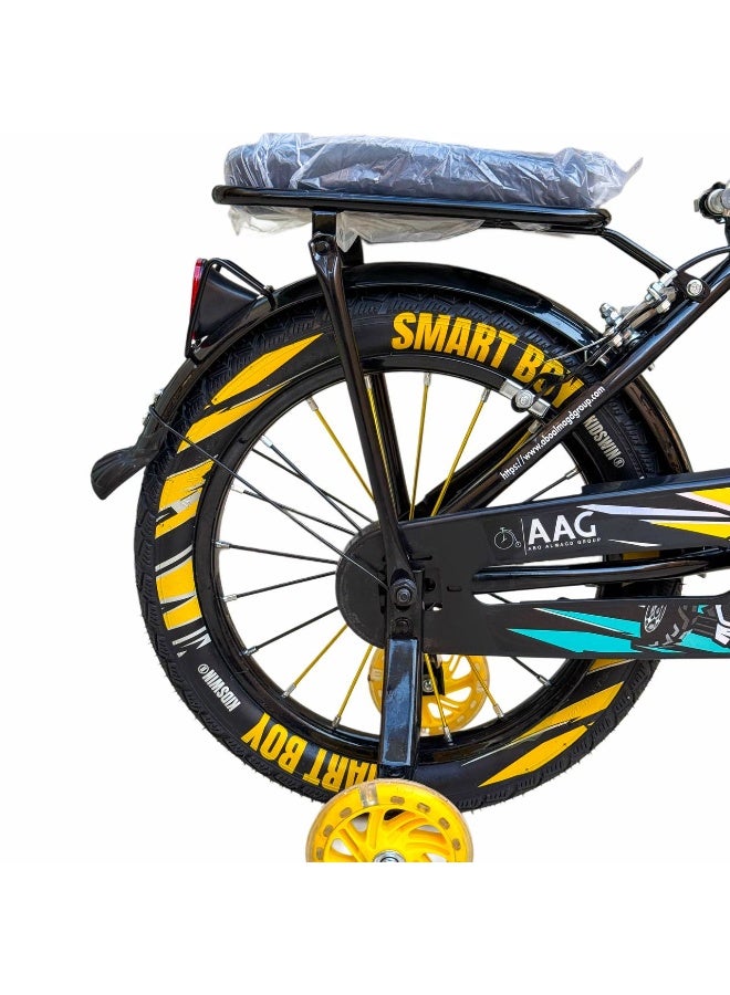 GoodBoy Kids 16 Inch Bicycle – Front Basket, Rear Padded Seat, Chain Guard, Light-Up Training Wheels & Adjustable Quick-Release Seat – For Ages 4–7 Years - Image 5